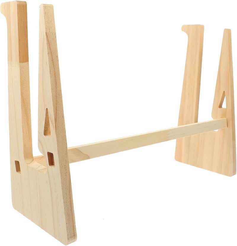 KICHOUSE Wooden Laptop Stand Riser Large 14.8-17.6 Inch Portable Notebook Holder Elevated Cooling Base Reinforced Support for Home Office and Gaming Use - Image 1