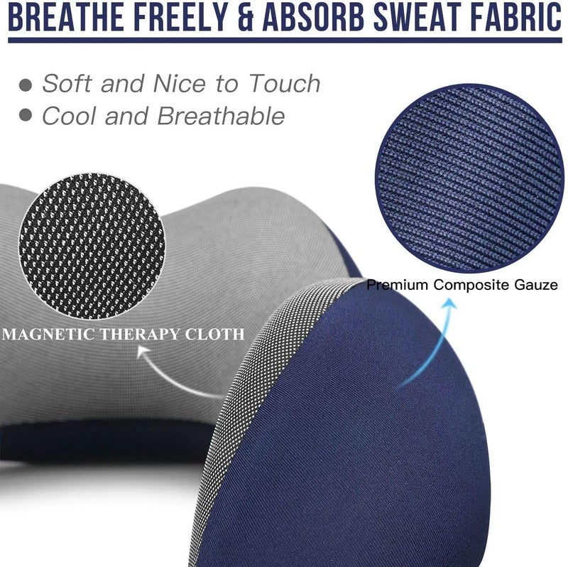 Memory Foam U Shaped Neck Pillows, Soft Slow Rebound Travel Pillow, Plain Neck Health Care Neck Neck Bedding Pads Fast Shipping (Brown) - Image 2