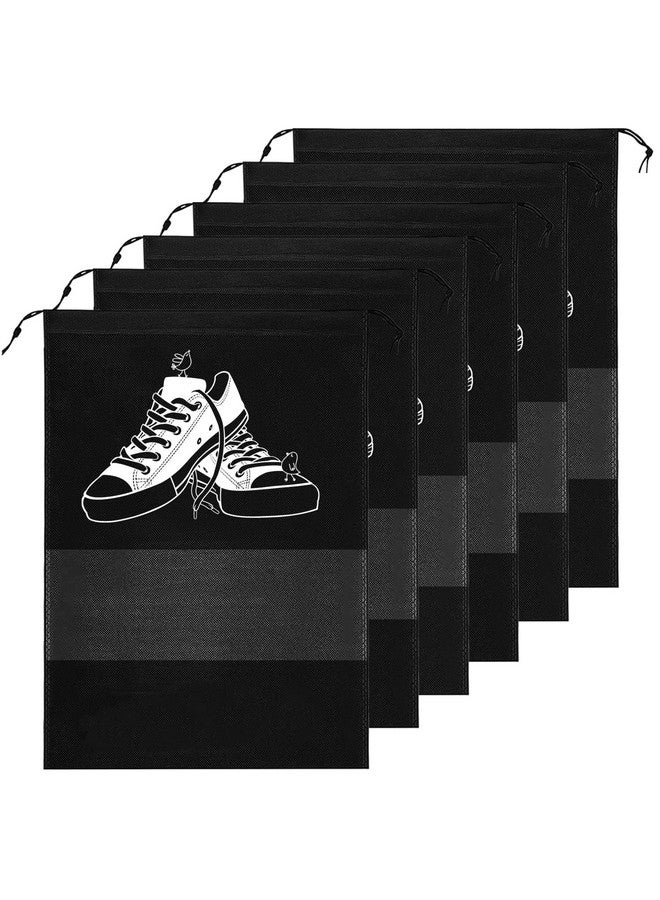 DALUCI Shoe Bags for Travel & Storage - Reusable Shoe Cover Organizer Pouches for Men & Women | Multipurpose Travel Accessories & Essentials for Shoes - Home, Gym & Holiday Use (Pack of 6) - Image 1