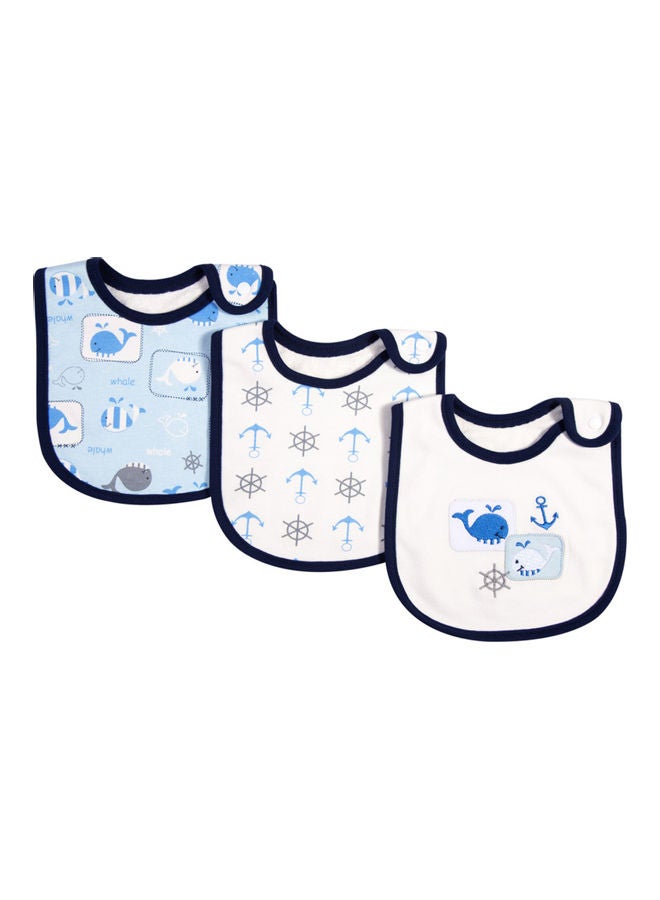 Alyashmac 3-Pack Baby Bib Whale
