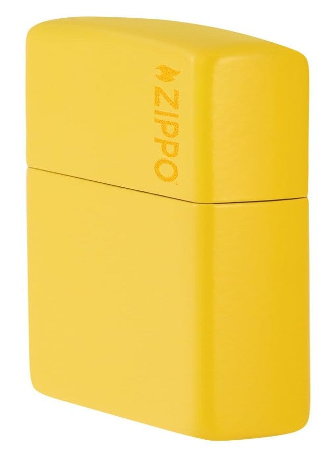 Zippo Stunning Classic Sunflower Lighter, Real Windproof Lighter, Durable Metal, Golden Color, Classic Sunflower with Zippo Logo - Image 3