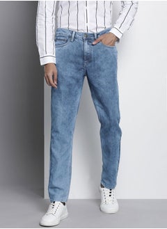 The Indian Garage Co Men Dad Fit Solid Mid-Rise Jeans  - Image 1