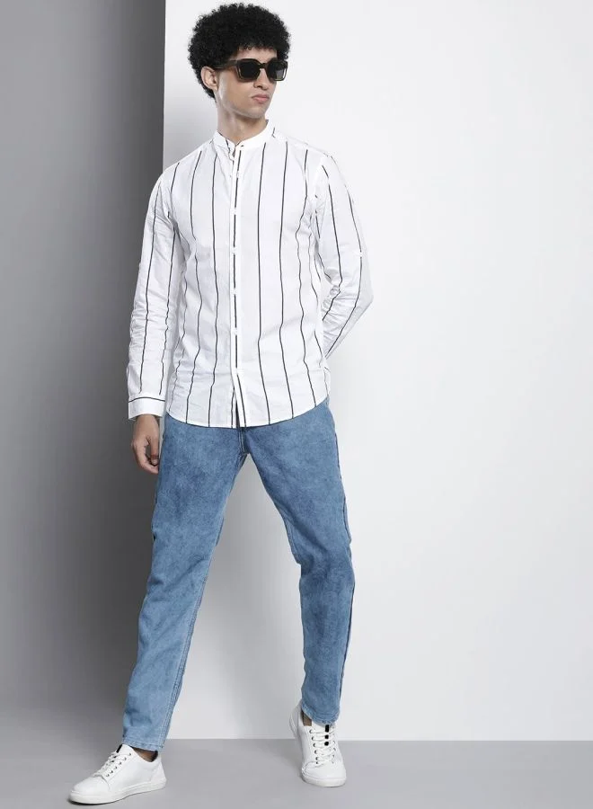 The Indian Garage Co Men Dad Fit Solid Mid-Rise Jeans