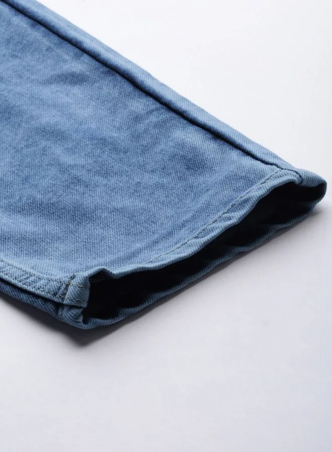 The Indian Garage Co Men Dad Fit Solid Mid-Rise Jeans