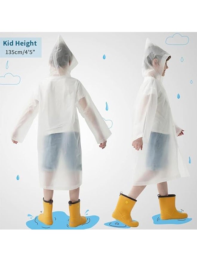 Quantum 2 PCS Raincoats, Waterproof Rain Coats, Reusable Boys Girls Rain Jackets Emergency with Hood for Family Disney Travel Outdoor - Image 3