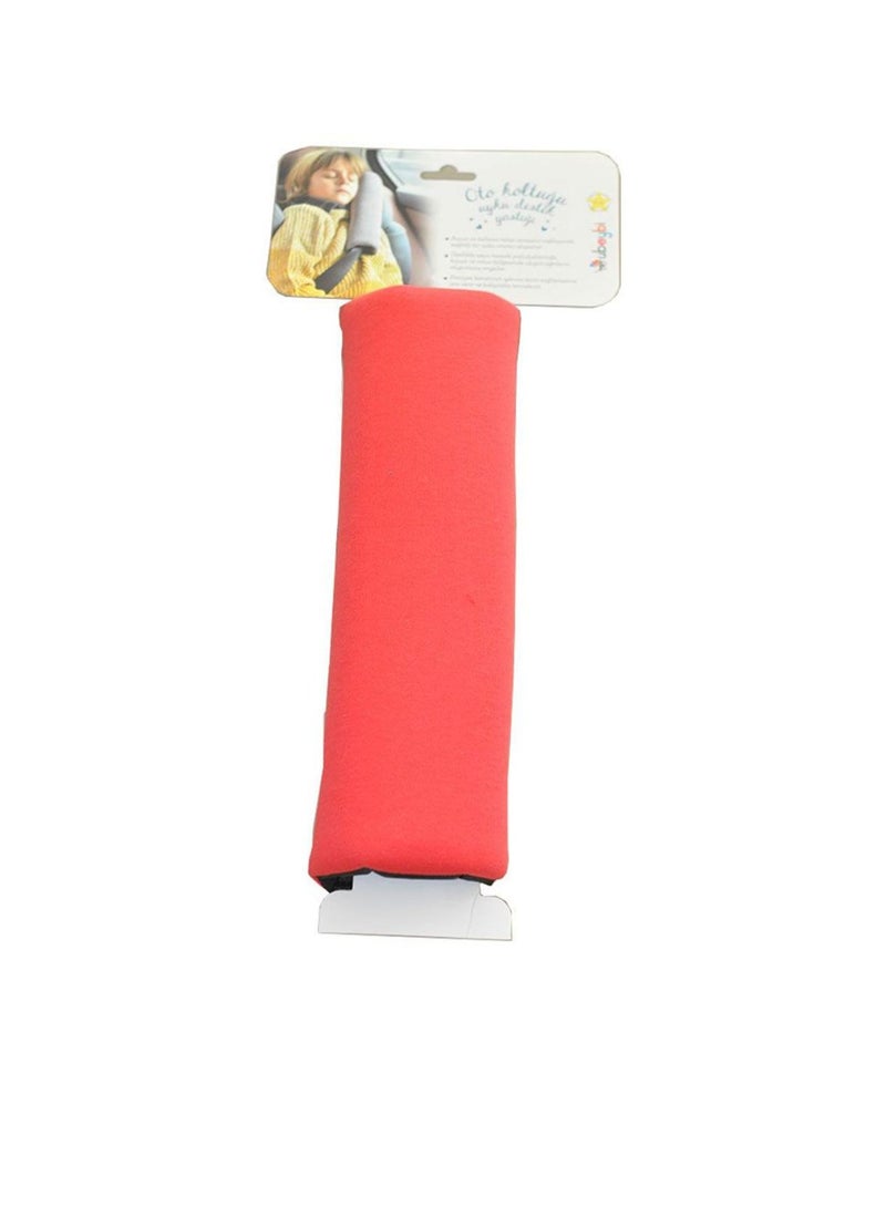 UBEYBI Kids Seatbelt Pillow - Red - Image 1