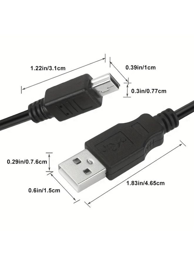 2M USB 2 0 A Male To Mini B 5Pin Cable Copper Wire For Garmin GPS Dash Cam - Image 3