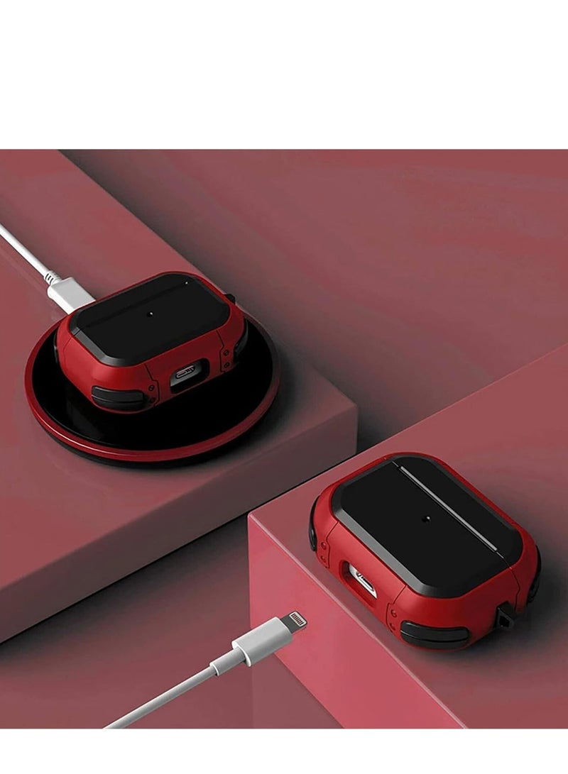 Slim Armor Apple AirPods Pro 2 Shockproof Hard Case Cover red - Image 5