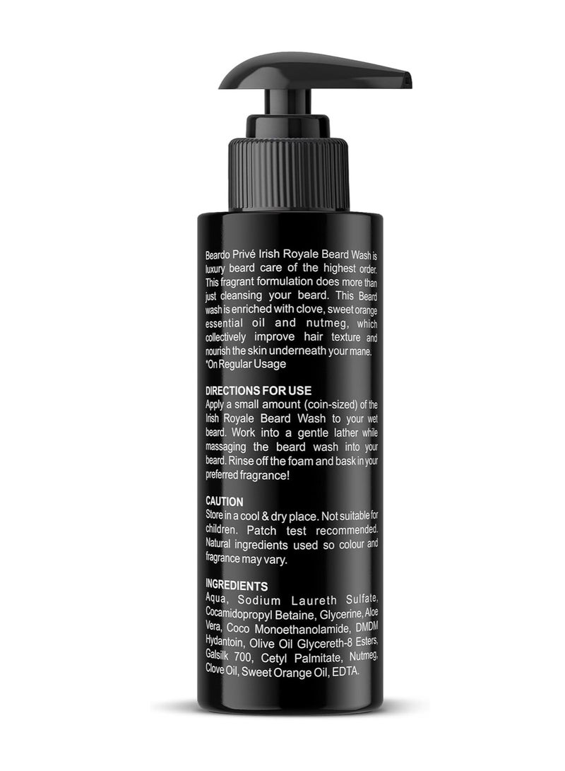 BEARDO Prive Irish Royale Beard Wash 100ml - Image 5