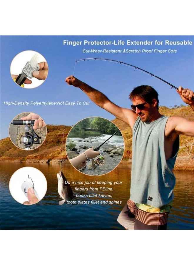 STL 2pieces, Single Finger Fishing Gloves, Fly Fishing Gloves, Non-Slip and wear-Resistant Casting Single Finger Fishing Gloves, Unisex Elastic Gloves, Suitable for Outdoor Fishing, Casting Gloves(black) - Image 4