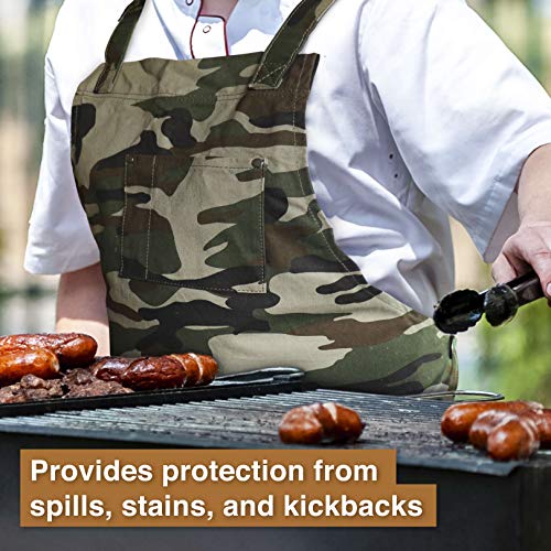 Hudson Durable Goods - Professional Grade Chef Apron - Camouflage - 100% Cotton - Image 3
