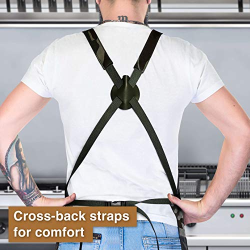 Hudson Durable Goods - Professional Grade Chef Apron - Camouflage - 100% Cotton - Image 4