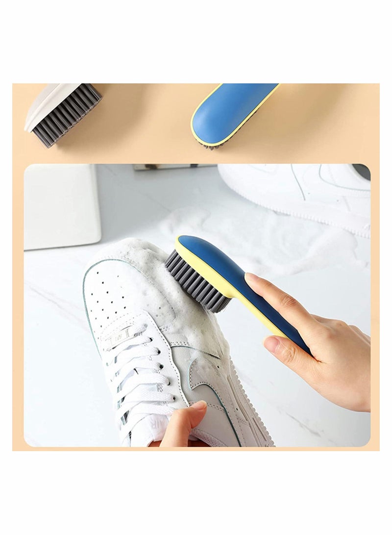2 Pack Cleaning Brush, Soft Laundry Scrub Household Brush for Clothes Shoes Sneaker Portable Plastic Washing with Comfortable Grip - Image 4