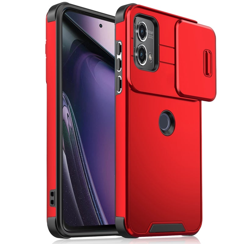 HuHa Protective Cover For Motorola Moto G Stylus 5G 2023 Sliding Camshield TPU + PC Phone Case(Red) - Image 1