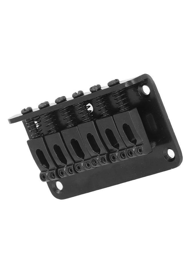 Thoraya - Electric Guitar Bridge Replacement Metal Material 6 String Fixed Hardtail Bridge for Strat Tele Style Black GA810A - Image 1