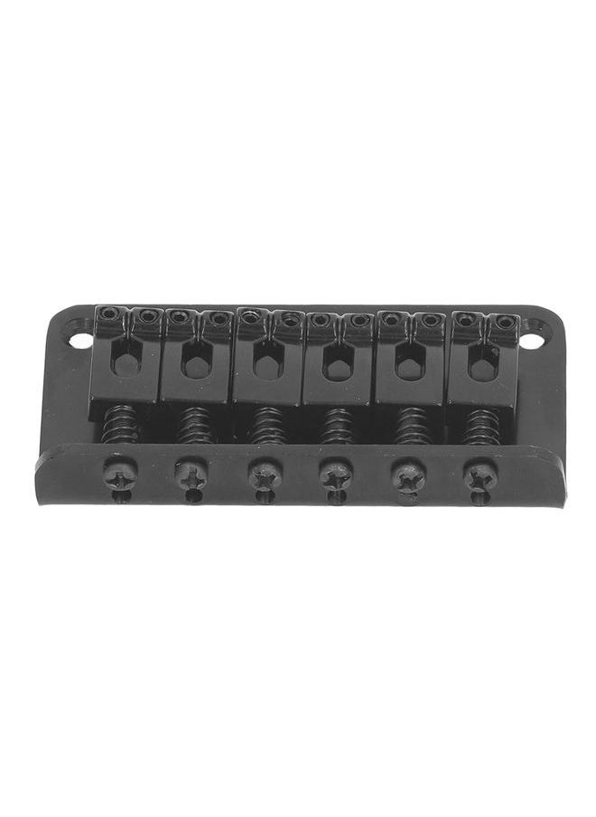 Thoraya - Electric Guitar Bridge Replacement Metal Material 6 String Fixed Hardtail Bridge for Strat Tele Style Black GA810A - Image 1