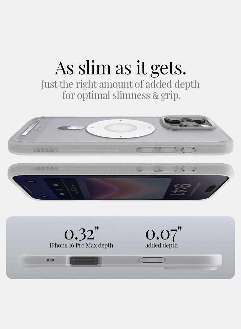 Spigen غطاء حماية Ultra Hybrid MagFit لهاتف iPhone 16 Pro Max مزود بـ MagSafe (2024) - فضي كلاسيكي - Image 5