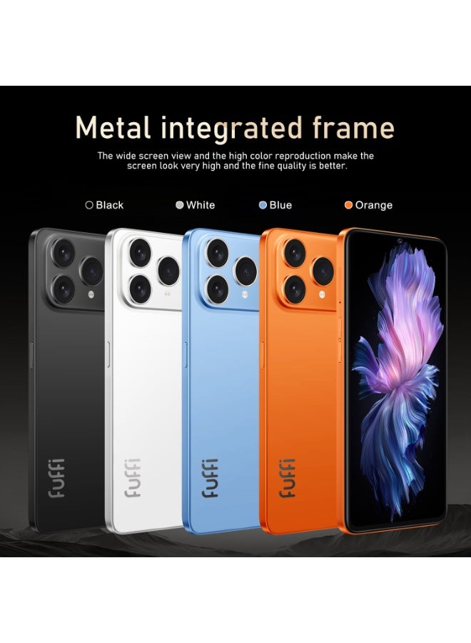  FUFFI هاتف ذكي M17 Pro، شاشة 6.53 بوصة، 8+256 جيجابايت، كاميرا 24+48 ميجابكسل، بطارية 4000 مللي أمبير، هاتف محمول غير مقفل يدعم جوجل بلاي - أسود - Image 5