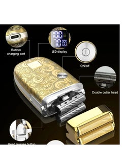UFREE Men's Ultra Thin Electric Razor, Rechargeable Single Razor Reciprocating Mini Electric Razor Rechargeable Washable Wet/Dry  - Image 4