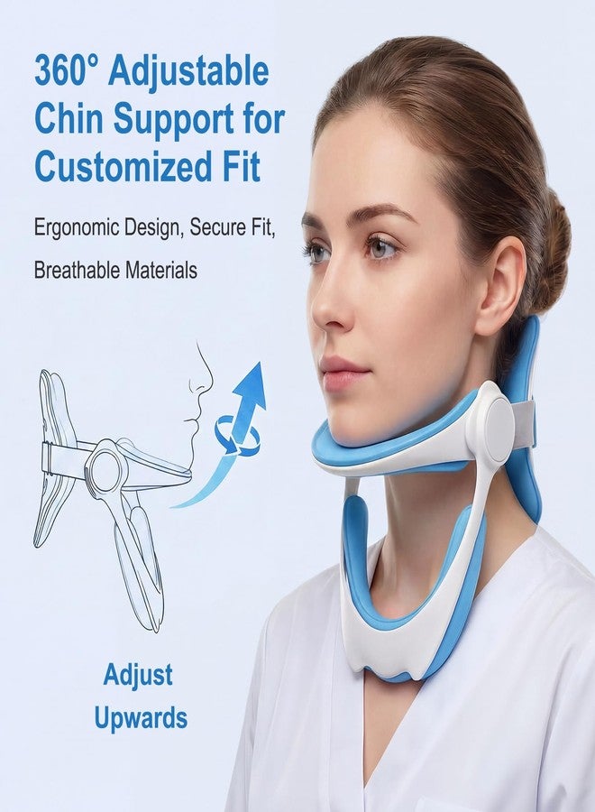 BTKASN Neck Brace for Neck Support - 360° Adjustable Neck Stretcher & Posture Corrector for Tech Neck, Neck Hump Relief, Foldable Cervical Collar for Office, Home and Travel, Fits Neck 12.0"-18.0" - Image 5