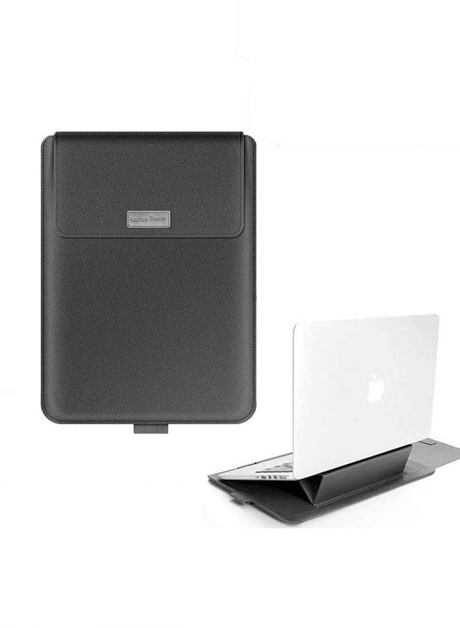 Captaintech Laptop Bag /Sleeve Case (15/15.6-Inches) Compatible With 3 in 1 (Laptop Stand,Mouse Pad) MacBook Pro Notebook Black - Image 1