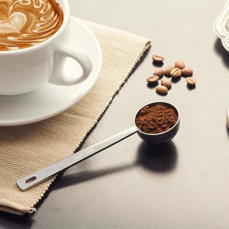 Jasni Stainless Steel 1 Tablespoon Measuring Coffee Scoop Spoon, Set of 3 - Image 3