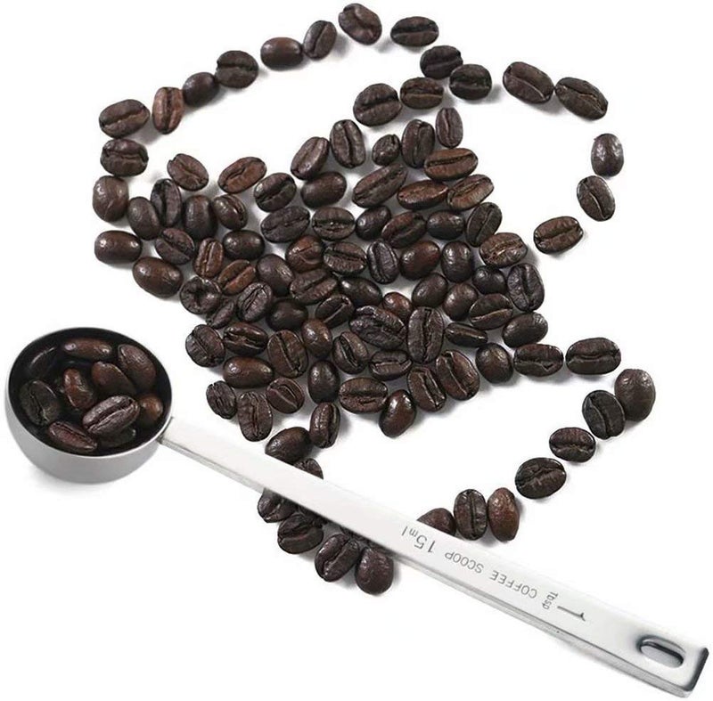 Jasni Stainless Steel 1 Tablespoon Measuring Coffee Scoop Spoon, Set of 3 - Image 4