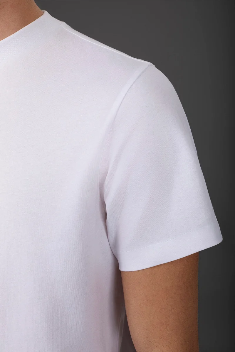 Doppelganger White Men's short-sleeved jersey T-shirt with collar 100% cotton - White for Men | Best Price UAE