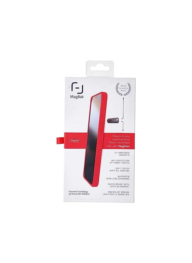MagBak - Case For Iphone 13 With 2 Magsticks 6.1 Inch Size Red - Image 1