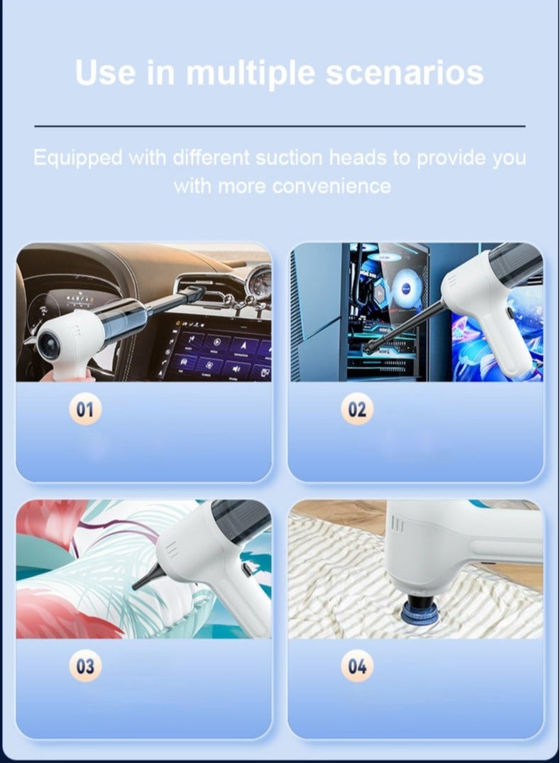 Cordless Vacuum Cleaner 19000pa with 2000mah Large Capacity Battery and Fast Type C Charge Handheld Vacuum Cleaner - Image 4