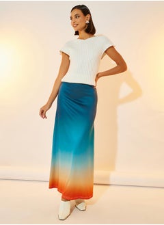 Take Two Ombre Print Maxi Skirt  - Image 1