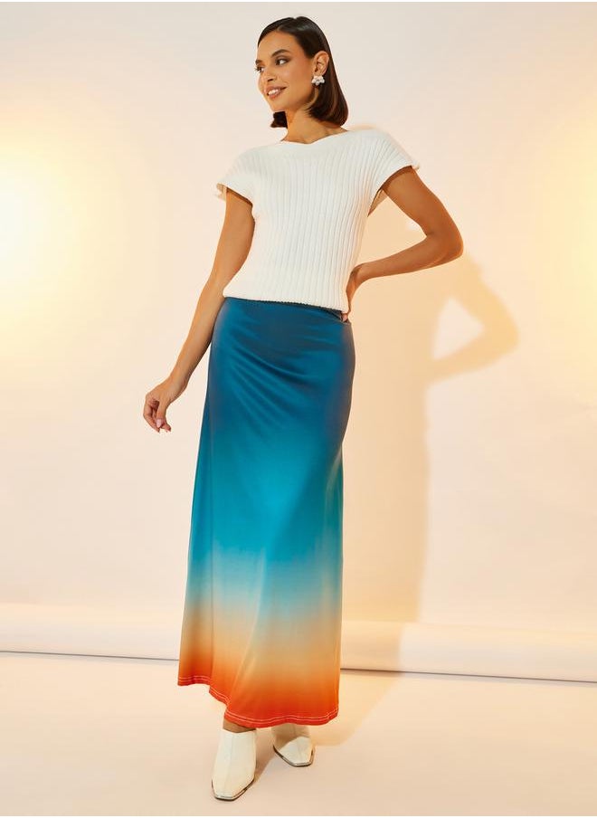 Take Two - Ombre Print Maxi Skirt - Image 1