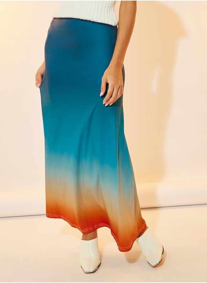 Take Two - Ombre Print Maxi Skirt - Image 1