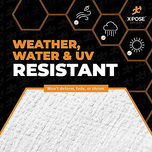 xpose safety Heavy Duty White Poly Tarp 10' X 15' - Multipurpose Protective Cover - Durable, Waterproof, Weather Proof, Rip and Tear Resistant - Extra Thick 12 Mil Polyethylene - by Xpose Safety - Image 4