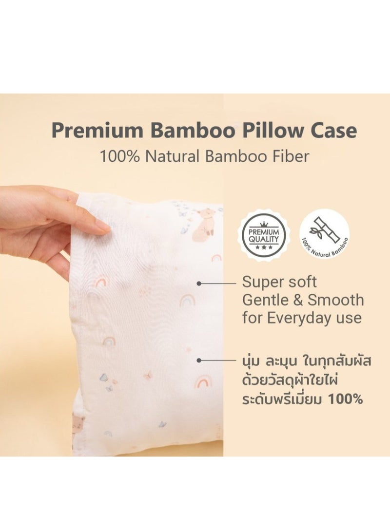 Snow Owl Bamboo Baby Pillow - The Dragon Blue - Image 2