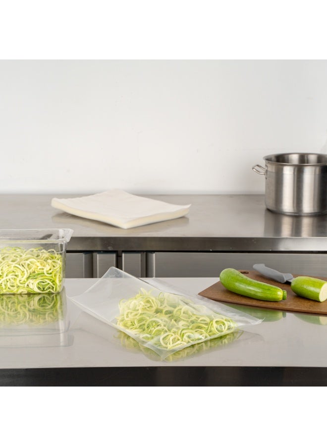 Restaurantware Fresh Hero 16 x 12 Inch Vacuum Sealer Bags, 1000 Food Storage Bags - 4 mil Thick, Microwavable, Clear Plastic Sous Vide Bags, Freezable, For Storing Food Or Sous Vide Cooking  - Image 4