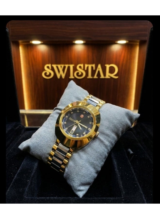 Swistar Diastar ceramic Watch and Comes with Luxury Watch Case. - Image 1