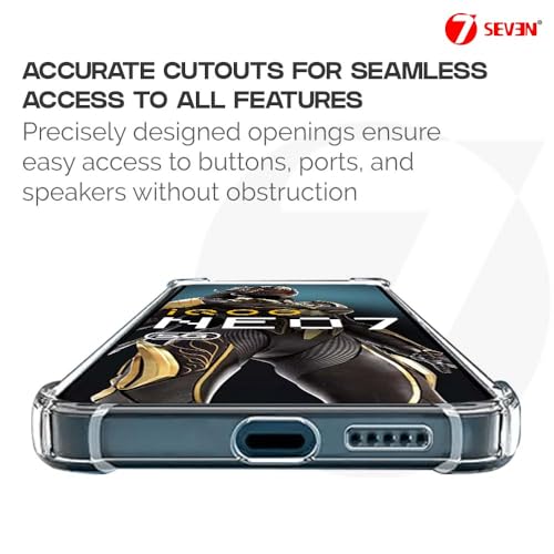 7-Seven 7SEVEN® Back Cover for IQOO Neo 7 5G Transparent Mobile Back Case Shock Proof Design Camera Edges Protection Crystal Clear Phone Case Silicon Soft TPU and Flexible Bumper Phone Cover - Image 4