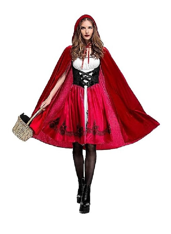 Women's Little Red Riding Hood Cosplay Costume Cloak - Image 1