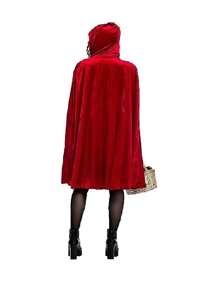 Women's Little Red Riding Hood Cosplay Costume Cloak - Image 3