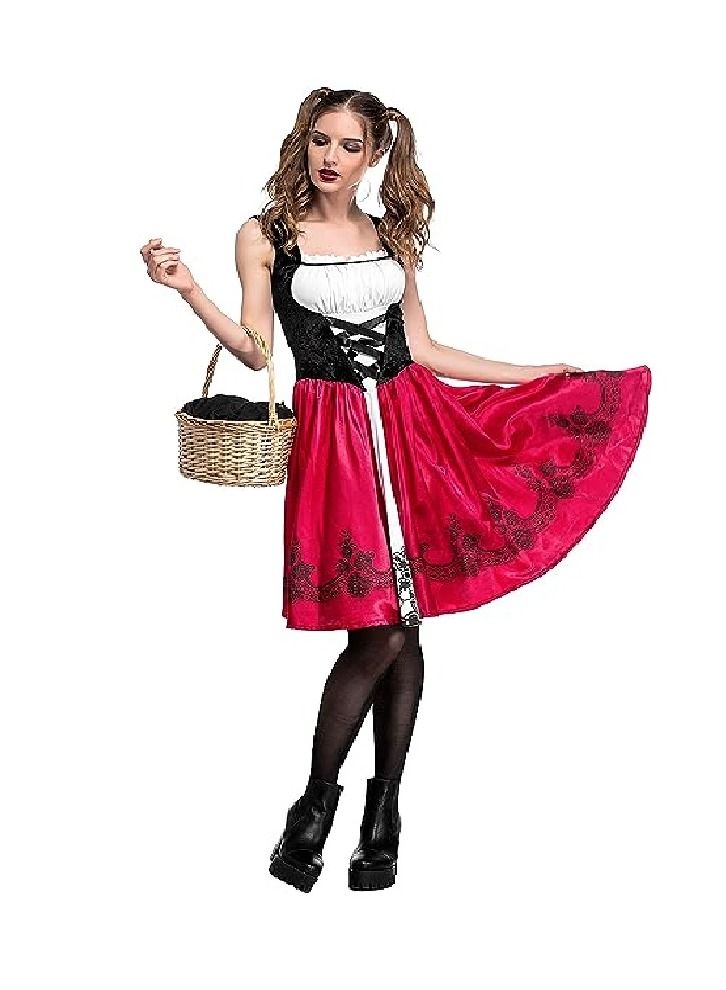 Women's Little Red Riding Hood Cosplay Costume Cloak - Image 4