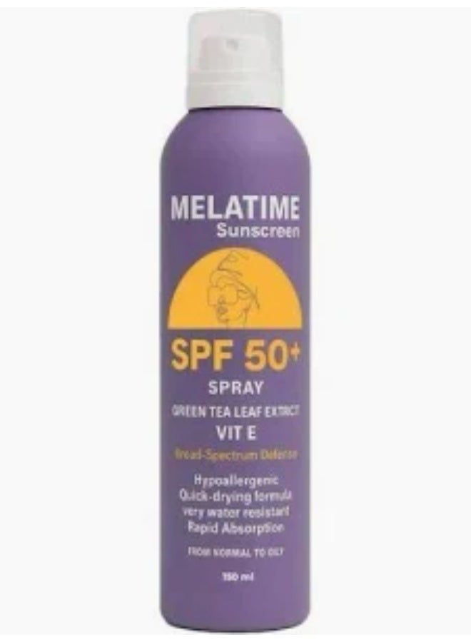 MELATIME Sunscreen SPF50 Spray 150 Ml - Image 1