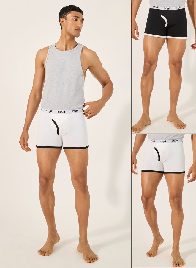 Styli Styli Set of 2 - Cotton Stretch Long Trunks  - Image 1