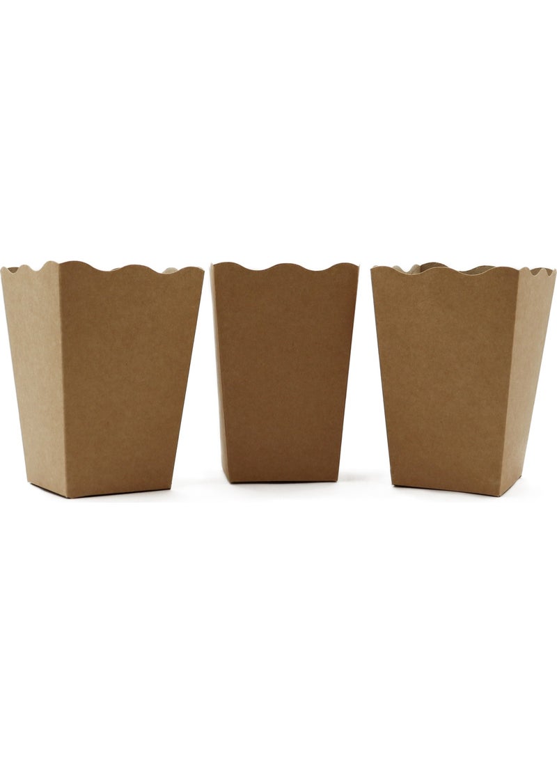 Repro Design Kraft Natural Color Corn Popcorn Box 8 Pieces  - Image 2