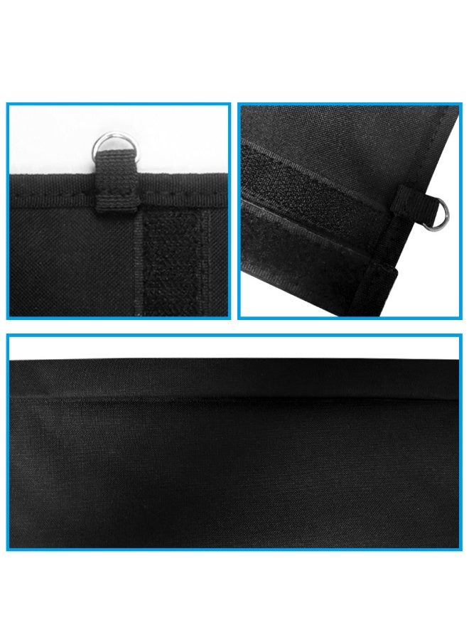 Multi-Function Faraday Bag (25x28cm) - RFID Signal Blocking Protector Sleeve for Car Keys, Phones, Credit Cards | Durable Velcro, Anti-Theft Anti-Skimming | Black - Image 3