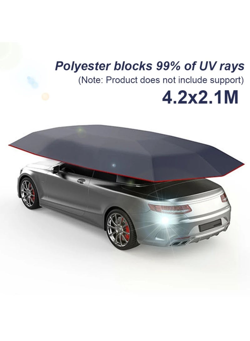 AROAQ 2.3x4.5m Outdoor Waterproof Car Cover Tent Cloth UV Protection Foldable Auto Tarp Sun Shade - Image 4