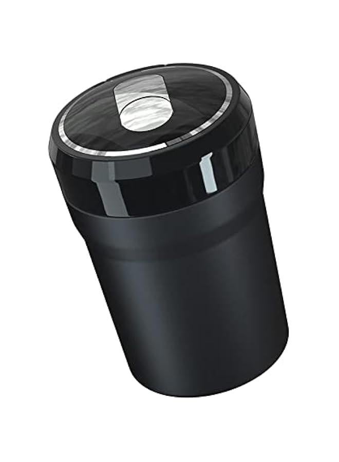 Portable Car Ashtray with Blue LED Light and Detachable Mini Trash Can for Car Home Office Travel - Image 1