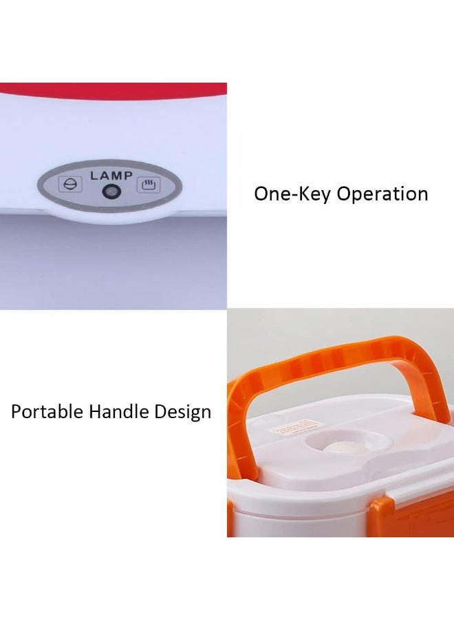 Leeofty Multifunctional Portable Electric Heating Lunch Box Food Heater Food Warmer with Removable Stainless Steel Container for Home Office(EU-Plug) - Image 2