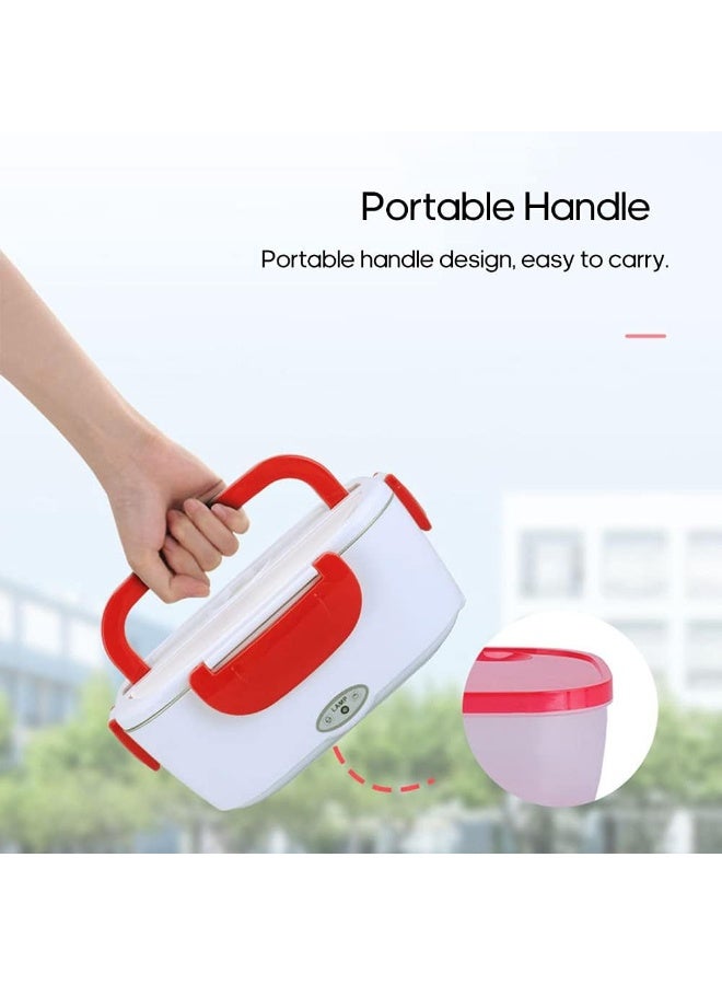 Leeofty Multifunctional Portable Electric Heating Lunch Box Food Heater Food Warmer with Removable Stainless Steel Container for Home Office(EU-Plug) - Image 3