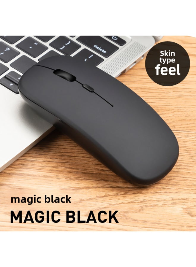 Wireless Optical Mouse 1600dpi High Resolution Usb Interface For Laptop Desktop Computer-Color:2.4g Matte Black - Image 1